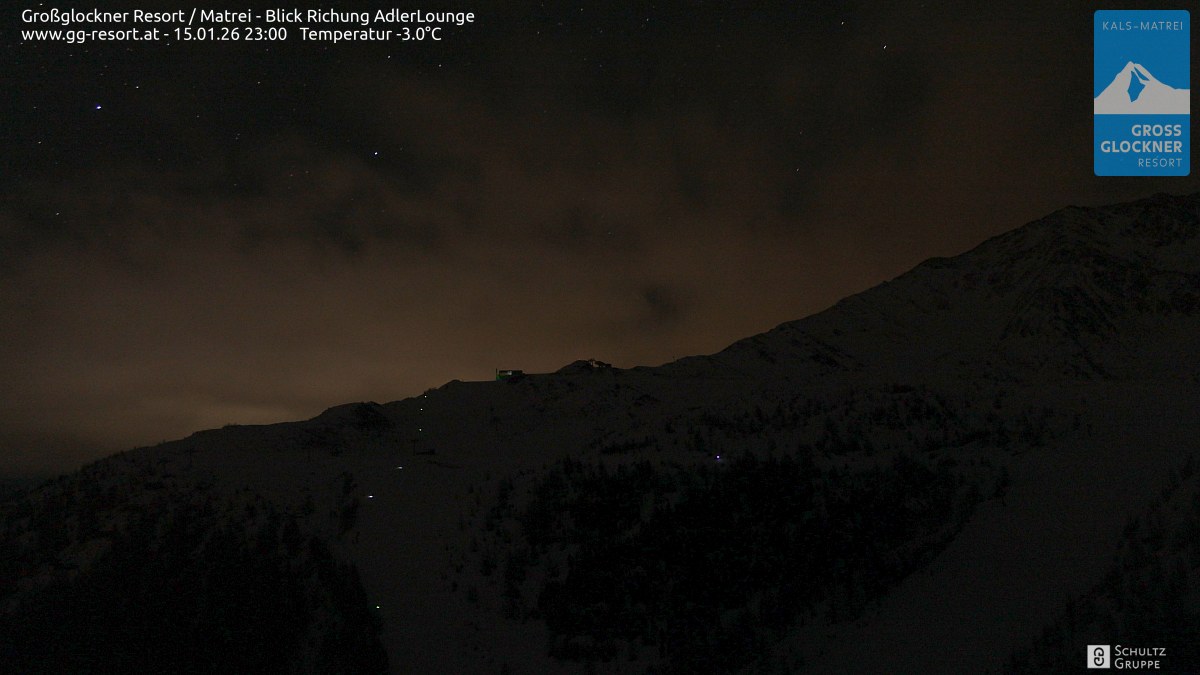 Webcam Großglockner Resort Matrei in Osttirol Adler Lounge (2.621m) | © www.gg-resort.at Webcam Großglockner Resort Matrei in Osttirol Adler Lounge (2.621m) | © www.gg-resort.at